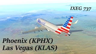 XPlane 10  PilotEdge  B733  KPHXKLAS  Leg 1  AAL636 [upl. by Sorrows265]