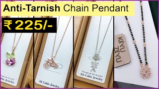 AntiTarnish Chain Pendant Starting 225  Stainless Steel Jewellery Collection for Retail [upl. by Anehta]