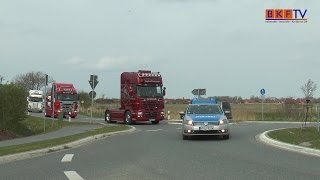 Konvoifahrt beim Truckertreffen in Esens  BKF TV Reportage [upl. by Ahseela]