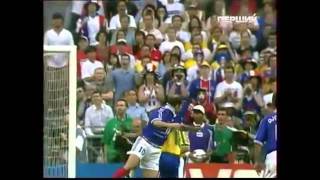 ZIDANE HEAD 2 GOALS WORLD CUP 98 [upl. by Mathis783]