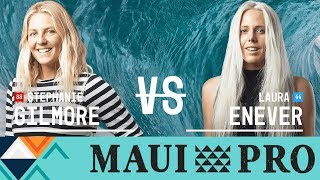 Stephanie Gilmore vs Laura Enever  Round Two Heat 4  Maui Womens Pro 2017 [upl. by Nnyletak]