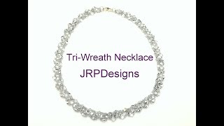 TriWreath NecklaceBeading tutorial [upl. by Oiril40]