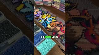 FINAL update on my MASSIVE Eeveelution Pokemon Perler [upl. by Anatsirhc]