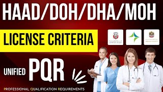 How to check eligibility For DOH HAAD DHA MOH License in UAEHealthCareProfessional [upl. by Neelhsa221]