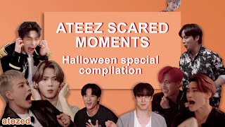 ATEEZ being scared  Mega Compilation [upl. by Haret]