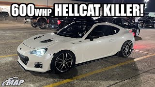 600whp Turbo Subaru BRZ  2800lb Hellcat Killer [upl. by Guise]