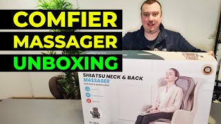 COMFIER Shiatsu Neck and Back Massager Unboxing This is a BEAST [upl. by Gereld]