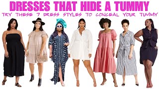 7 DRESSES THAT HELP HIDE A TUMMY [upl. by Ennej636]