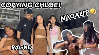 COPYING CHLOE FOR A DAY NAPIKON MARE NIYO 🤣  Grae and Chloe [upl. by Mini675]