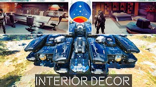 All Out Ship Interior Customization amp Decor  No Ladders  STARFIELD Cool Ship Designs [upl. by Akiem527]