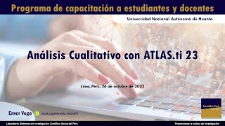 Análisis Conceptual a Nivel Relacional Redes de ATLASti 23 Método Inductivo y Teorización [upl. by Asnerek]