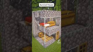 Minecraft  How to Build a Simple Survival House  Starter House [upl. by Artinek927]