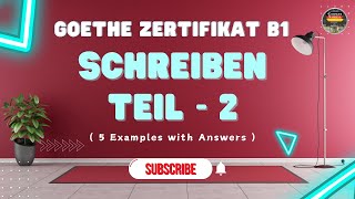 Goethe Zertifikat B1 Prüfung  Schreiben Teil  2  Video  7  Meinung äußern [upl. by Carline]