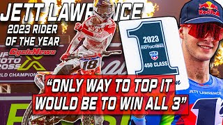 Jett Lawrence Interview  2023 Rider Of The Year  Cycle News [upl. by Bianka121]