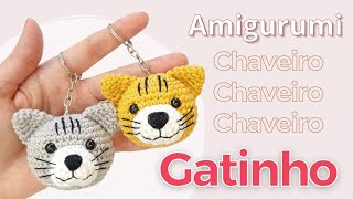 Aprenda a fazer um Chaveiro de Gatinho em Amigurumi que vai encantar a todos [upl. by Ettenot41]