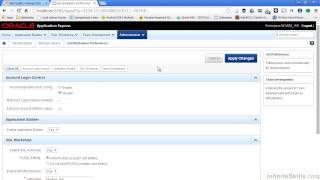 Oracle Application Express Tutorial  Setting WorkplaceLevel Attributes [upl. by Jemina]