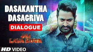 Dasakantha Dasagriva Dialogue  Jai Lava Kusa Dialogues  Jr Ntr Rashi Khanna [upl. by Ciardap]