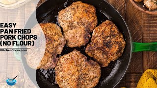 Easy Pan Fried Pork Chops No Flour [upl. by Keldah392]