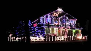 Luces de Navidad con musica Dubstep en una casa [upl. by Ecilahc]