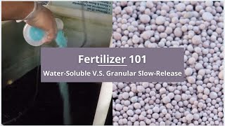 Understanding Fertilizer WaterSoluble VS Granular SlowRelease [upl. by Falito480]