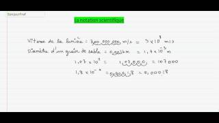 Secondaire 3 Québec  11 Notation scientifique [upl. by Negam]