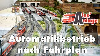 H0 Modellbahn  Realistischer Zugbetrieb nach Fahrplan mit Traincontroller Gold [upl. by Thgiwd]