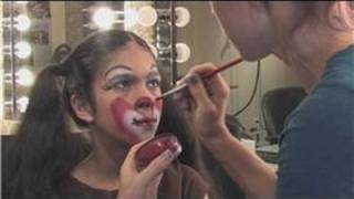 Applying Theatrical Makeup  How to Apply Clown Makeup [upl. by Karin548]