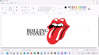 The Rolling Stones Logo Ms Paint Logo BeingNandish [upl. by Auvil]