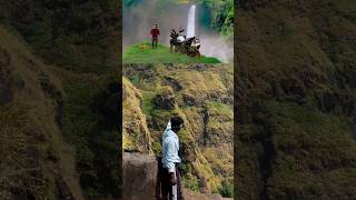 Thalapathy waterfalls from varisu movie✅🍀📍 travel explore waterfall trending viralvideo 😲 [upl. by Nnayllehs]