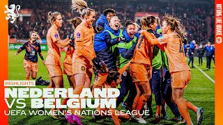 FINAL FOUR AFTER AN INSANE END OF THE GAME 🔥🤯  Highlights Nederland  Belgium 05122023 [upl. by Pich]