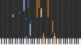 You  Evanescence Piano play by Synthesia [upl. by Nehgam]