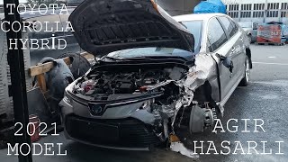 AĞIR HASAR KAYITLI 2021 TOYOTA COROLLA ONARIMI PART 1  HASAR KAYDI NASIL SORGULANIR [upl. by Yettie573]