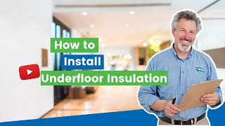 How to Install Underfloor Insulation  by ecoMaster [upl. by Schaffel193]