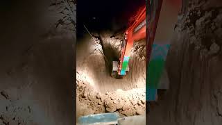 Digger fails  Extreme dangerous excavator heavy equipment  huddig excavator shorts short reels [upl. by Cressy]