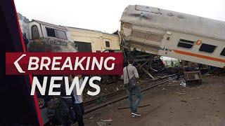 BREAKING NEWS  Tabrakan Kereta di Petak Stasiun CicalengkaHaurpugur Bandung [upl. by Dlnaod]