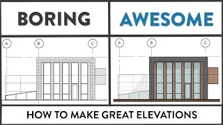 Revit Tutorial  How to Make Great Elevations [upl. by Yur]