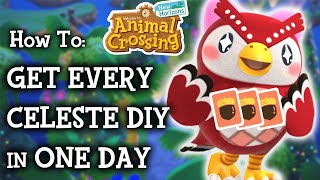 Animal Crossing New Horizons How To Farm Celeste DIYs [upl. by Hctim842]