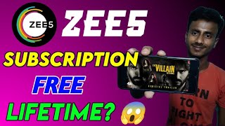 Zee5 free subscription  Zee5 subscription free  how to get zee5 subscription free watch zee5 free [upl. by Bouchier661]