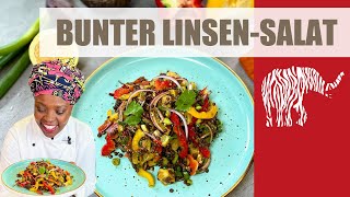 bunter LinsenPaprikaSalat  Salad ya Kamande [upl. by Eeslehc]