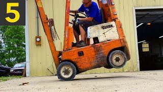 Top 5 Amazing Forklift Tricks [upl. by Eitak]