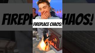 Fireplace Chaos in The Sims 4 🤣 sims4 sims thesims thesims4 shorts [upl. by Onaicilef]