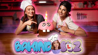 BAKING A FIVE NIGHTS AT FREDDYS CAKE with A BAKE OFF STAR 👻 BAKING ELZ EP8 [upl. by Lahtnero]