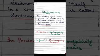 electronegativityelectronegativity class11 shorts youtubeshorts [upl. by Brockie760]