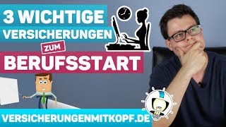 3 WICHTIGE Versicherungen zum BERUFSSTART  Ausbildung [upl. by Naruq]