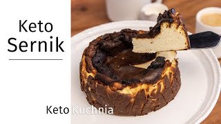 Keto SERNIK Baskijski  Low Carb  Bez GLUTENU  Przepis Niskowęglowodanowy [upl. by Geddes]