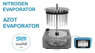 SRM analitik HAUK Azot Nitrogen evaporator  infosrmanalitikcom 90 553 183 85 45 [upl. by Ahsi165]