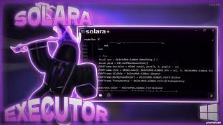 NEW  SOLARA EXECUTOR  WORK OCTOBER  BYPASS ANTICHEAT  FREE ROBLOX EXECUTOR  WINDOWS EXPLOITS [upl. by Worrad]