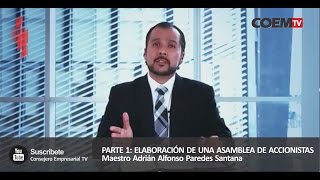 Elaboración de una asamblea de accionistas [upl. by Oalsinatse355]