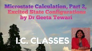 Microstate calculation Part 2 for electronic configurations of excited states NET exam [upl. by Dhruv722]