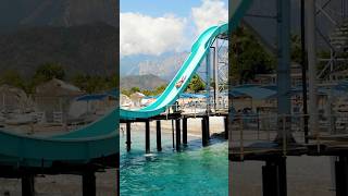 Denize uçmaya ne dersiniz kemer antalya turkey slipandsea waterpark aquapark waterslide [upl. by Anehta12]